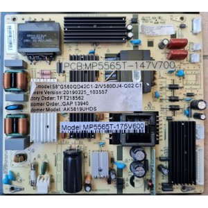AKAI AK5819UHDS POWER BOARD MP5565T-147V700 MP5565T-175V600